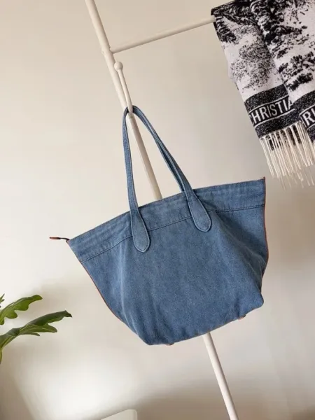 Polo Ralph Lauren Denim Tote Bag Blue - 25