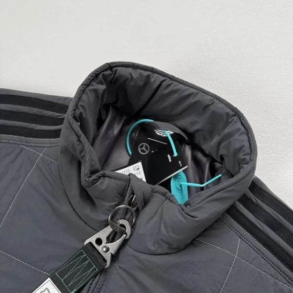 Design Mercedes-AMG Petronas Formula One Team Racing Jacket Black Outerwear Jacket - 25