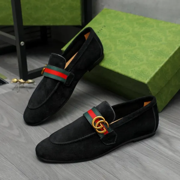 Gucci Horsebit Loafer Brown Suede Loafers - 11