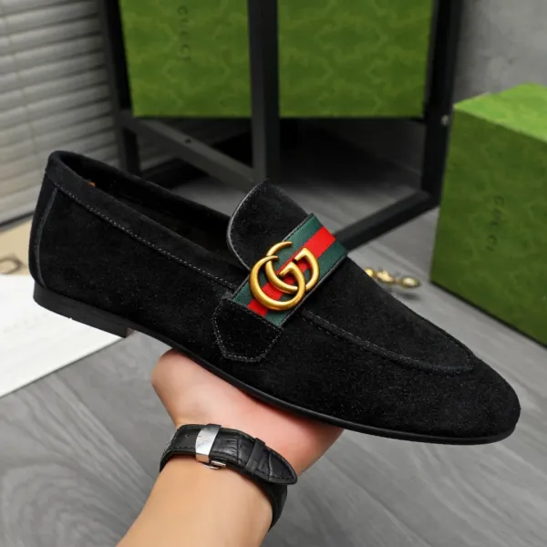 Gucci Horsebit Loafer Brown Suede Loafers - 5