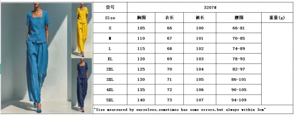 Design Linen Button-Down Set Blue - 3