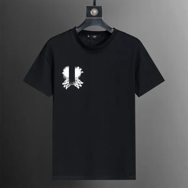 Design Abstract Floral Graphic Black T-Shirt - 1