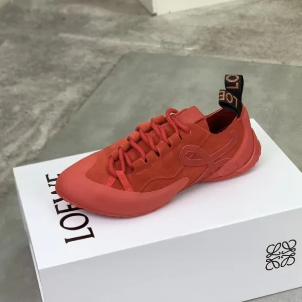 Loewe Puzzle Sneaker Red Suede Sneakers - 1