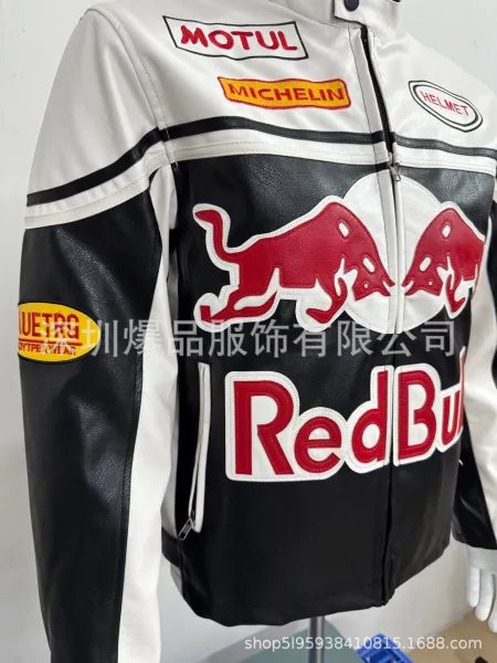 Design Mercedes-Benz x Motul Racing Leather Jacket White / Black Leather Jacket - 26