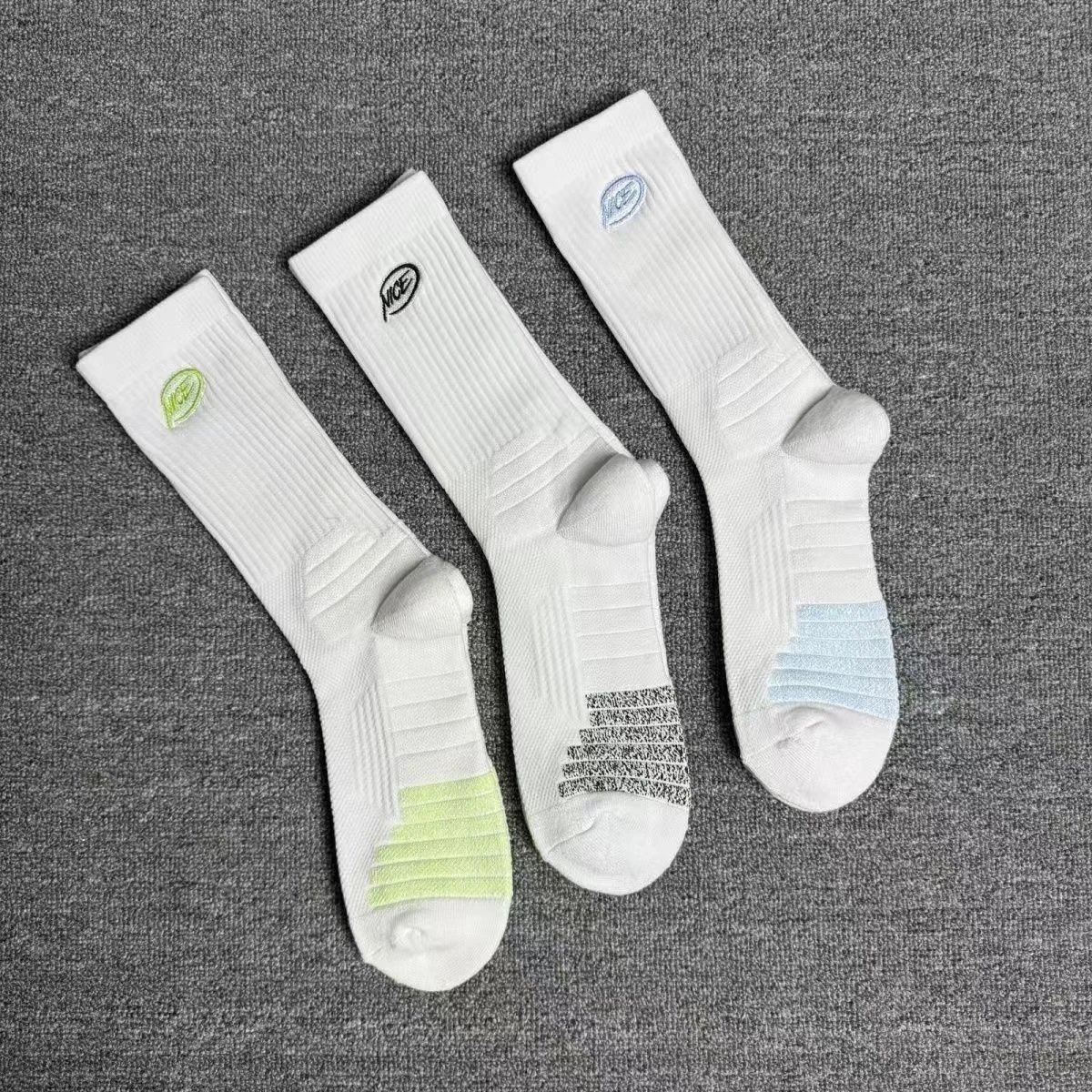 Socks Set White with Neon Accents Socks
