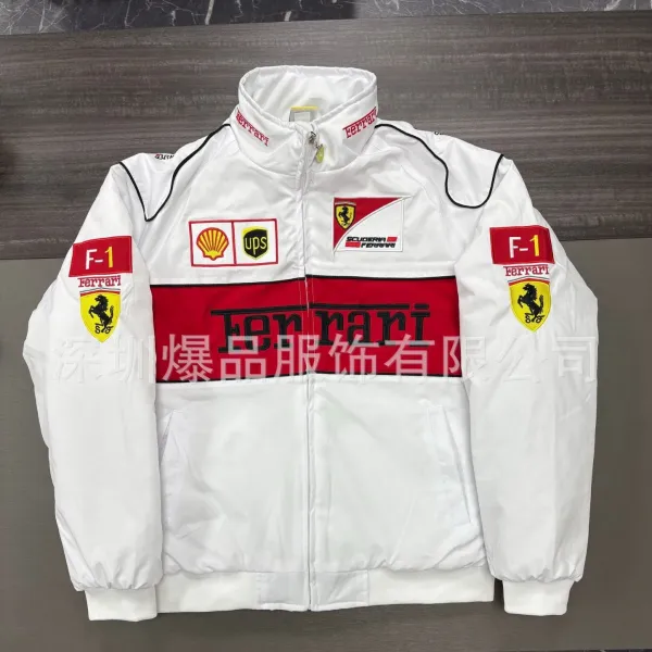 Design McLaren Mercedes-Benz F1 Team Inspired Racing Jacket Multicolor Outerwear - 26