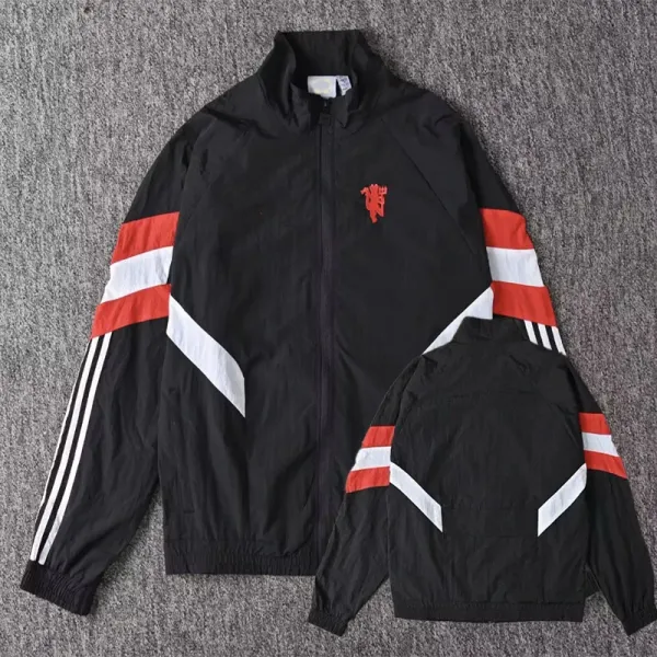 AFA Track Jacket Light Gray with Black Trim Outerwear - 16