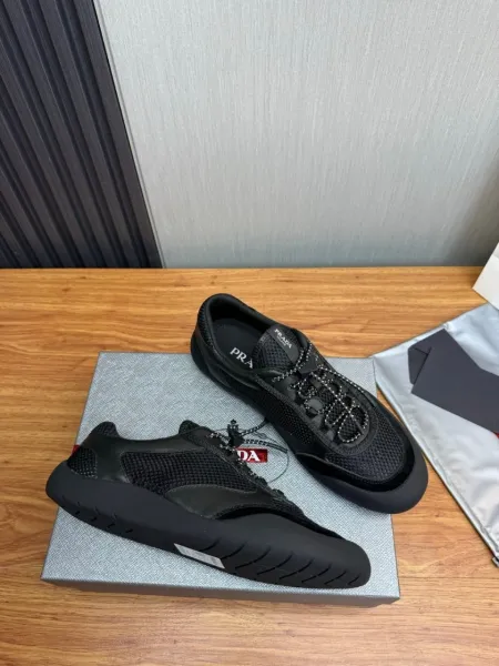 Prada Re-Nylon Mesh Sneakers Army Green - 12