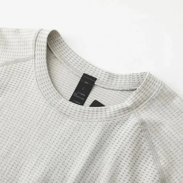Design Textured Performance T-Shirt Gray - 38