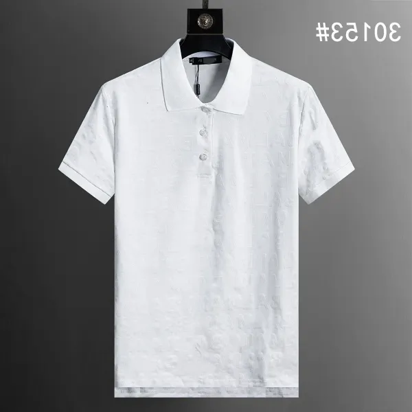 Balenciaga Monogram-Embossed White Polo Polo Shirt - 1