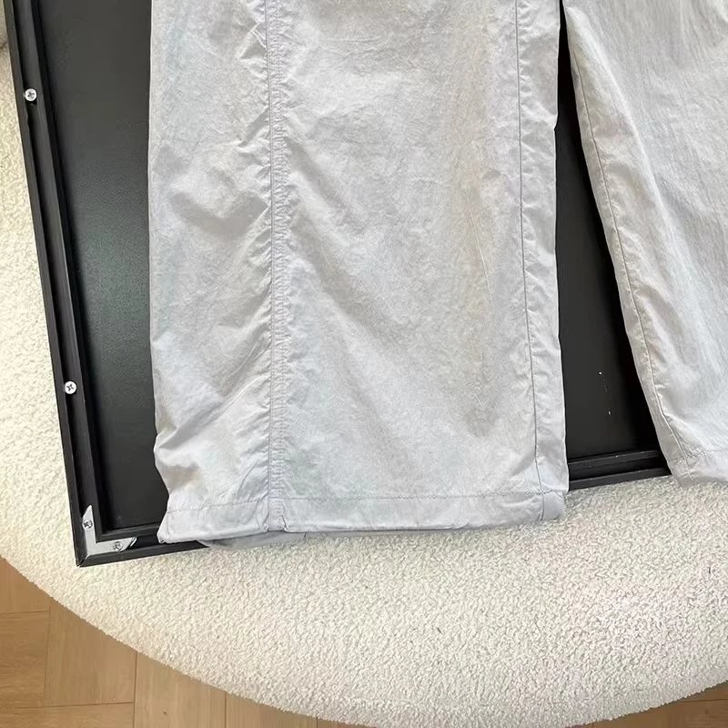 Design Utility Mesh-Panel Wide-Leg Pants Gray - 34