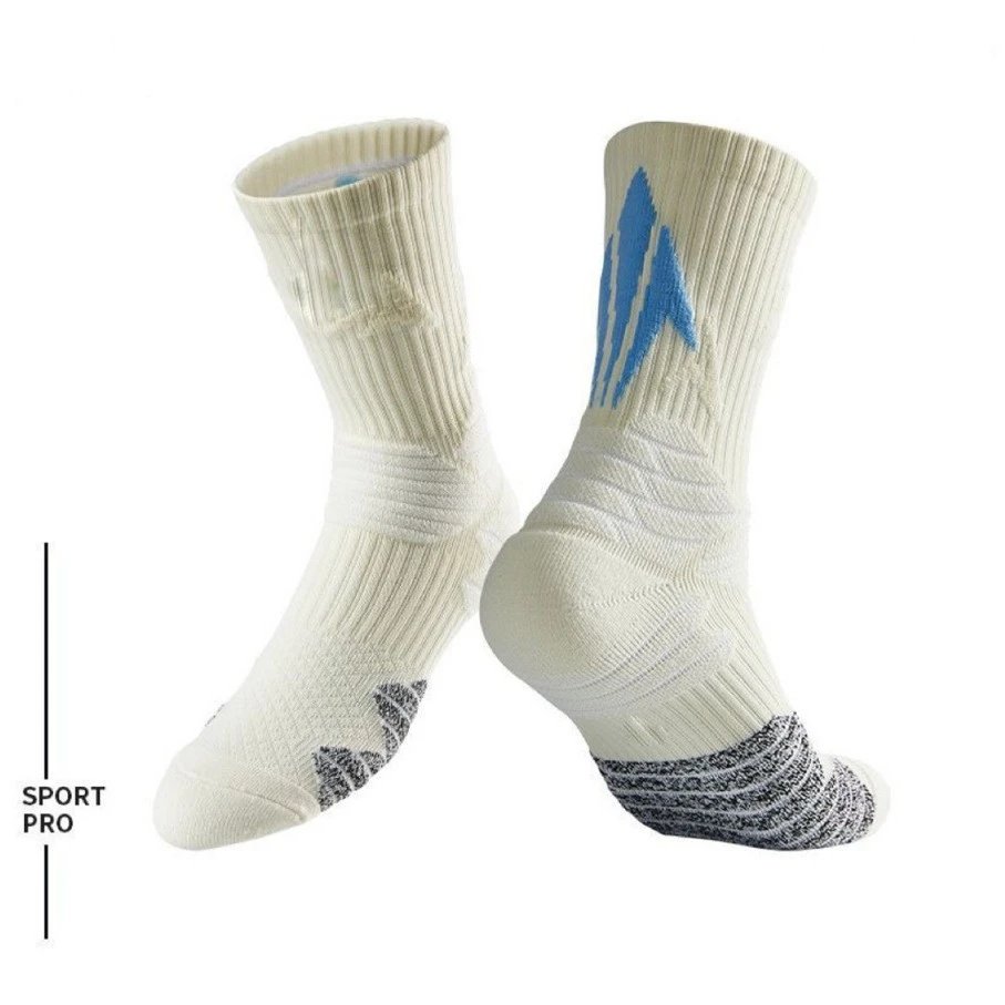 Chaun Sport Pro White Pink Performance Socks