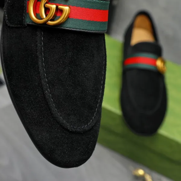 Gucci Horsebit Loafer Brown Suede Loafers - 7