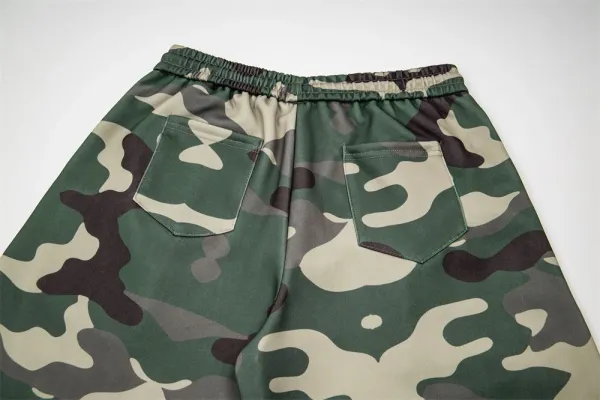 Design Music Note Print & Camo Sweatpants Set - 15