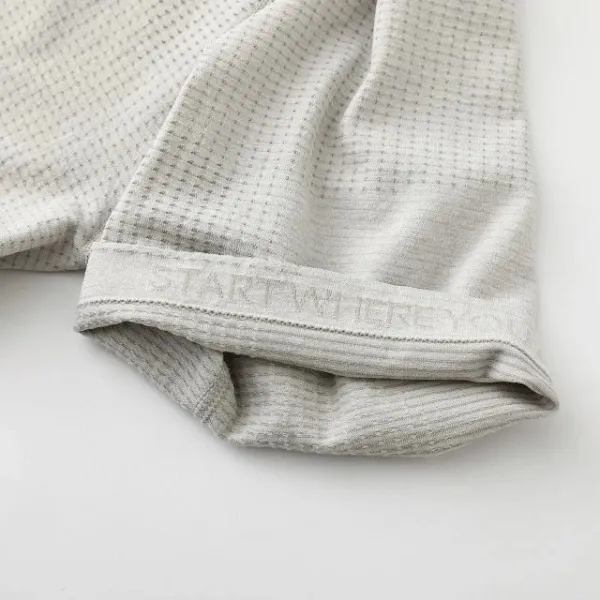 Design Textured Performance T-Shirt Gray - 44