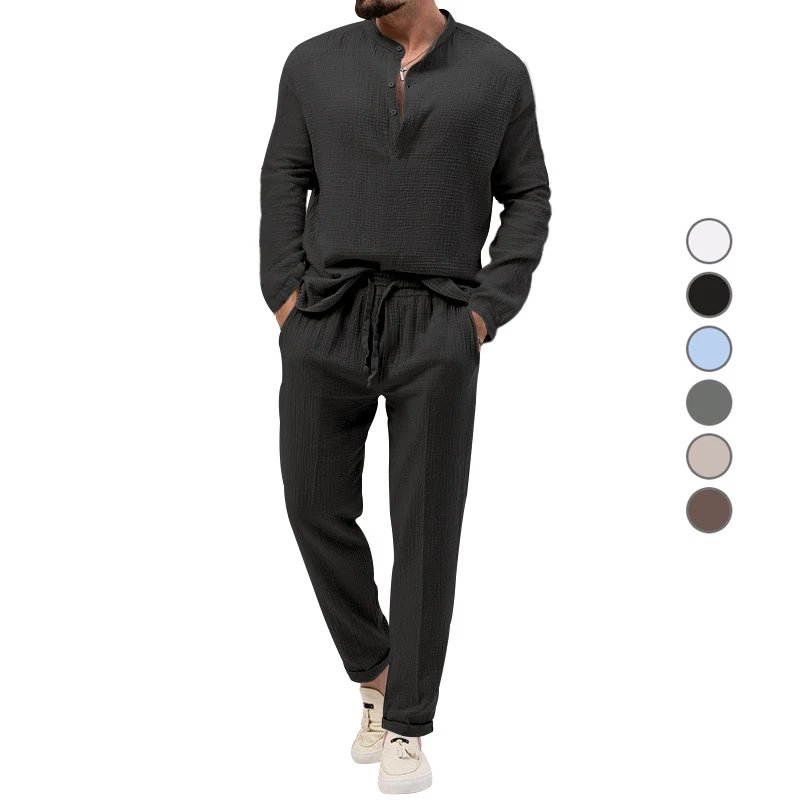 Dangfei Cross Border Light Blue Waffle Knit Lounge Set