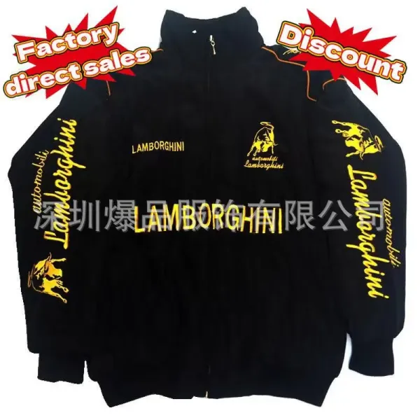 Design McLaren Mercedes-Benz F1 Team Inspired Racing Jacket Multicolor Outerwear - 33