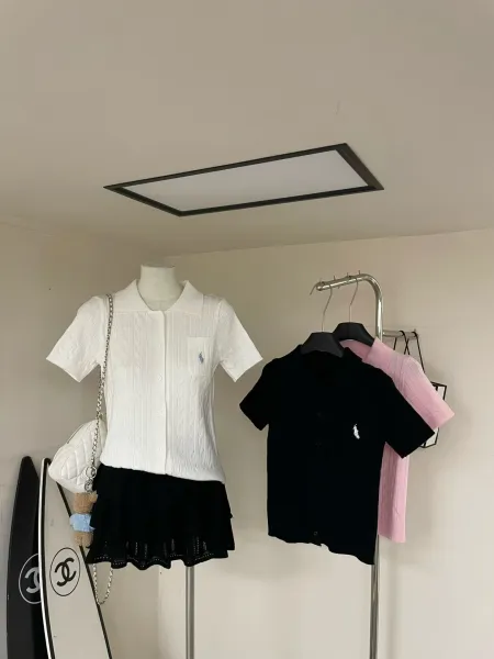 Fred Perry Cable Knit Polo Pink Sweater Polo Shirt - 10