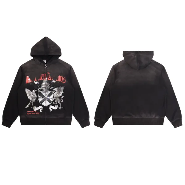 Hellstar Dreams Crest Hoodie and Sweatpants Set Black Washed - 10