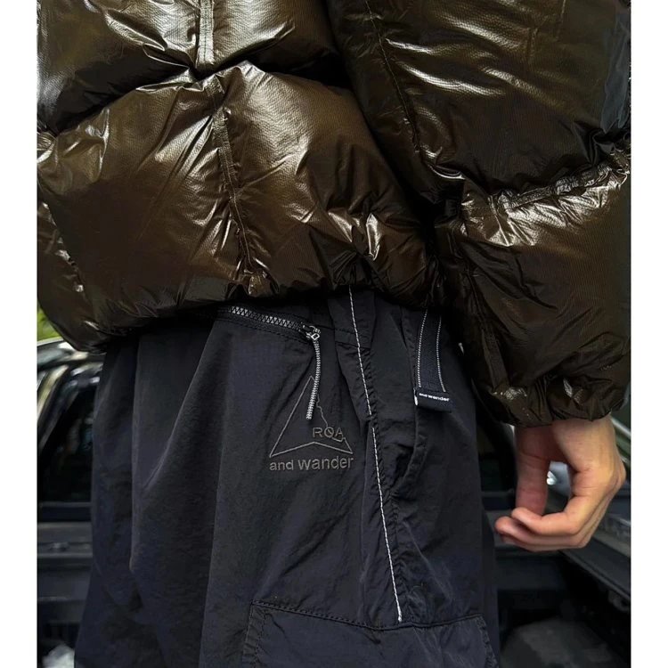 And Wander x ROA Black Olive Cargo Pants Utility