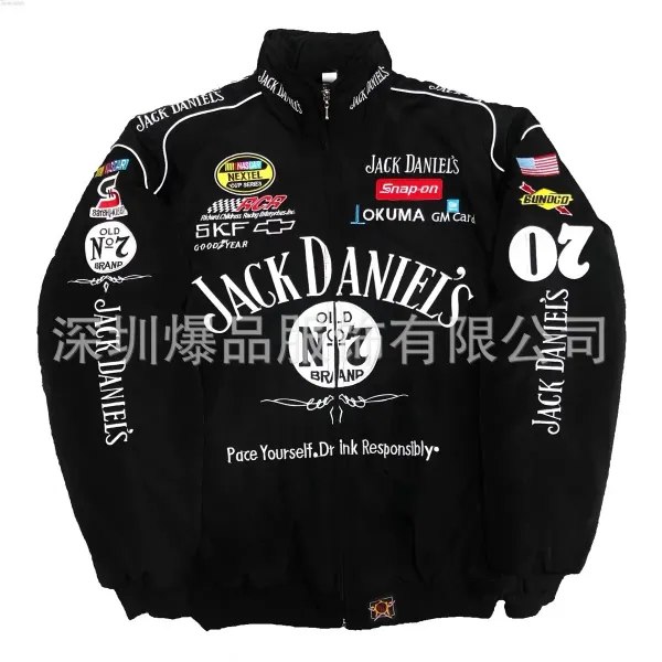 Design McLaren Mercedes-Benz F1 Team Inspired Racing Jacket Multicolor Outerwear - 43