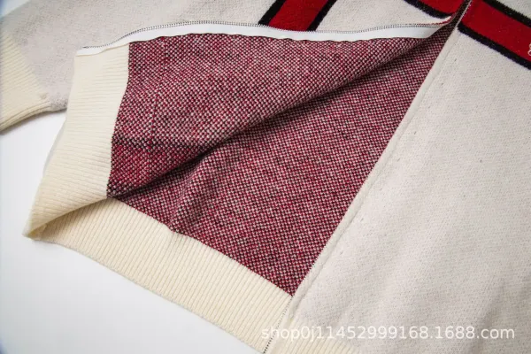Corteiz Cross Stripe Knit Cardigan Beige Outerwear.cardigan - 5