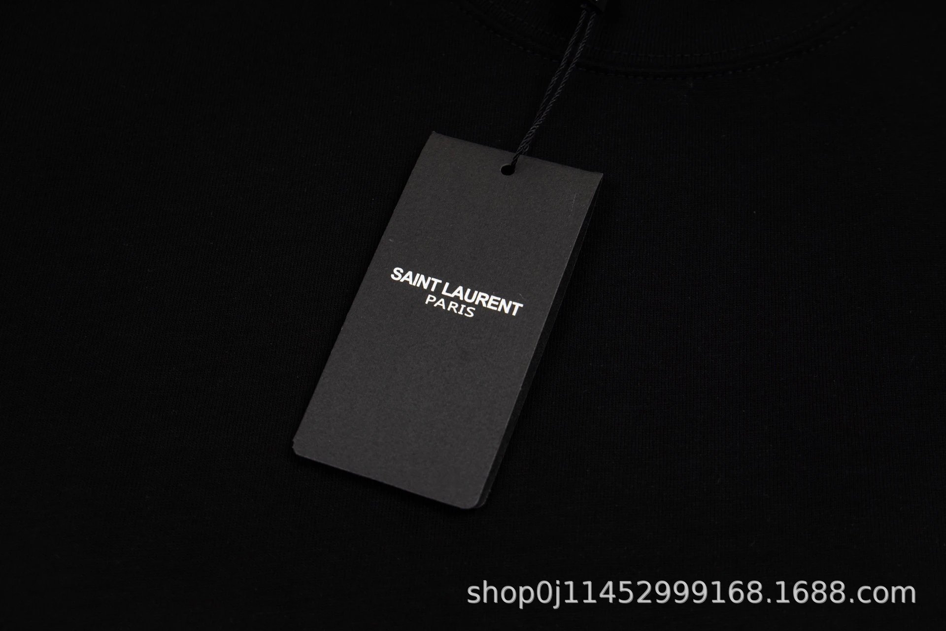 Saint Laurent Monogram Logo Black T-Shirt - 7