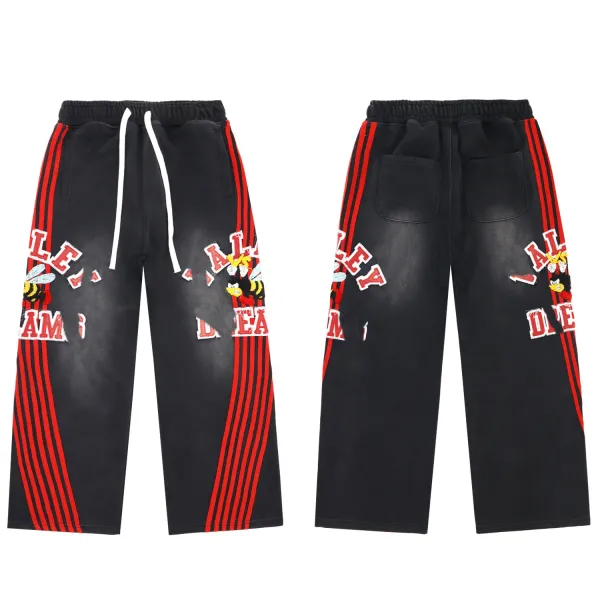 Design Valley Dreams Blue Red Stripe Sweatpants - 28