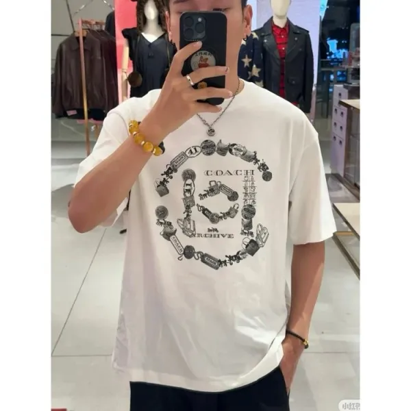 Coach Graphic Print T-Shirt Black - 9