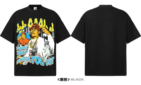 Design Lil' Cease 'Mama Said Knock You Out' Graphic T-Shirt Black - 12