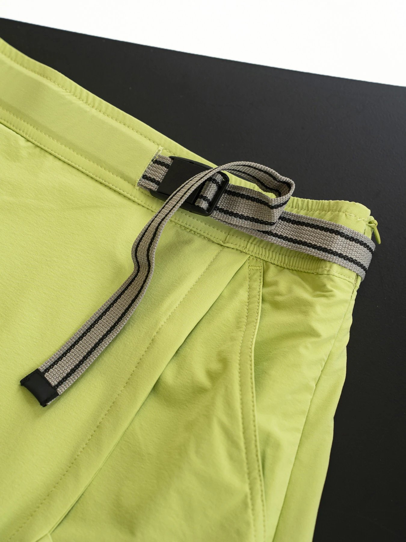 Design Wrap Skirt Shorts Lime Green Functional Sporty Shorts - 18