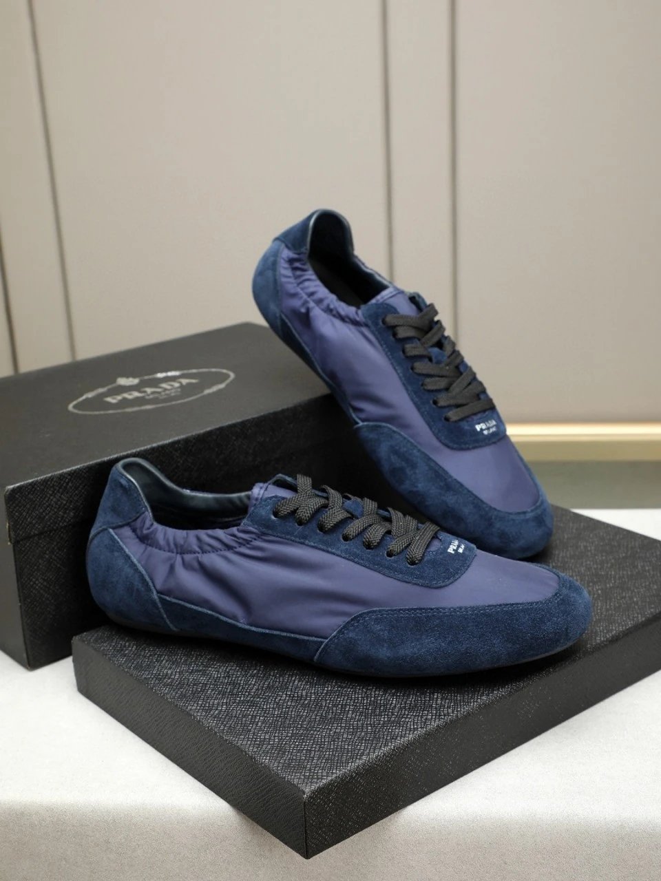 Prada Re-Nylon Sneakers Pink and Black - 2