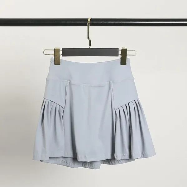 Design Pleated Layered Skirt White Skirt - 6