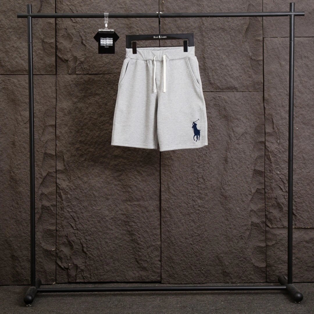 Ralph Lauren Navy Blue Classic Polo Logo Sweat Shorts