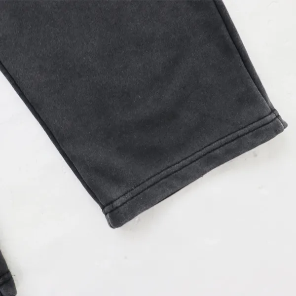 Design Wide-Leg Sweatpants Black - 18
