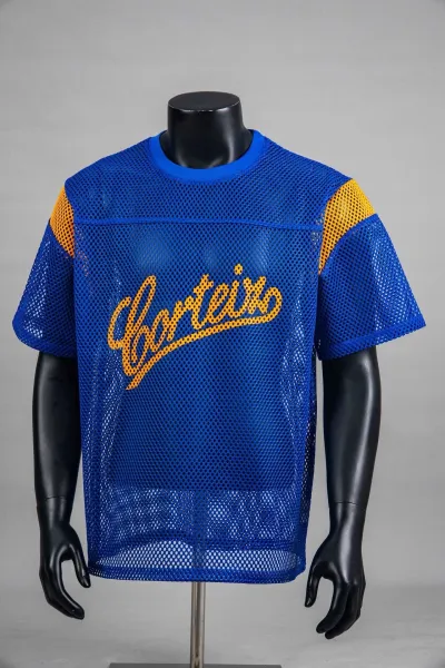 Corteiz Mesh Jersey Yellow Black Tops - 20
