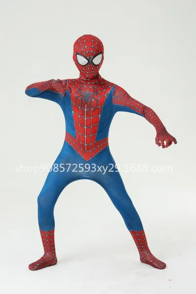 Design Spider-Man Iron Spider Suit Red Full-Body Costume Clothing - 16