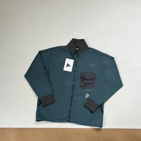 Design Half-Zip Fleece Pullover Brown with Contrast Pocket Tops - 21