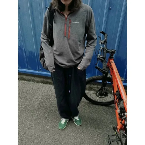 Design Fleece Zip-Up Jacket Navy Outerwear.jacket - 9