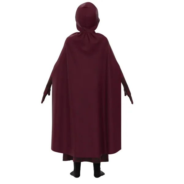 Design Scarlet Cloak Costume Burgundy Outerwear - 3