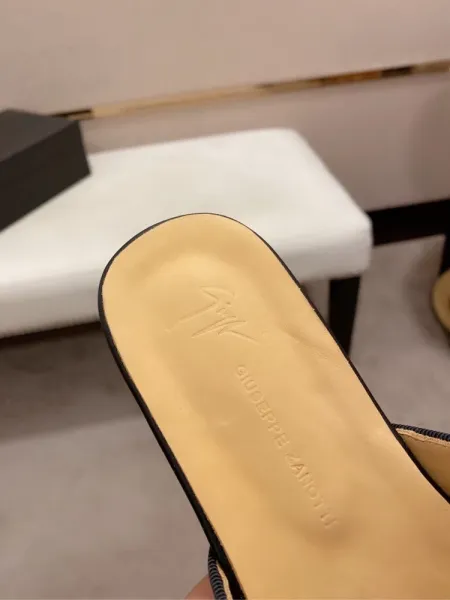 Design Giuseppe Zanotti Glitter Gold Mule Slipper Slippers - 5