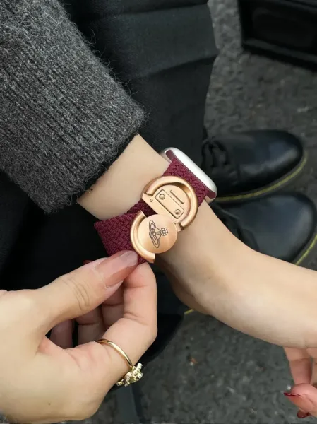 Vivienne Westwood x Apple Watch Band Burgundy Smartwatch - 8