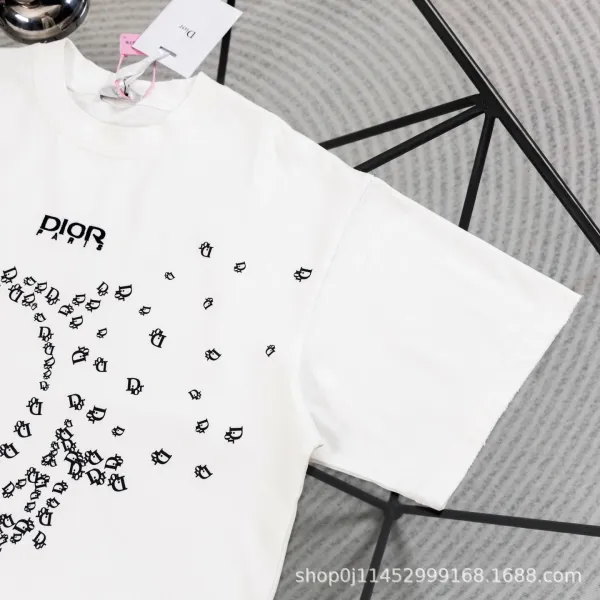 Dior Oblique Logo Print Black T-Shirt - 10