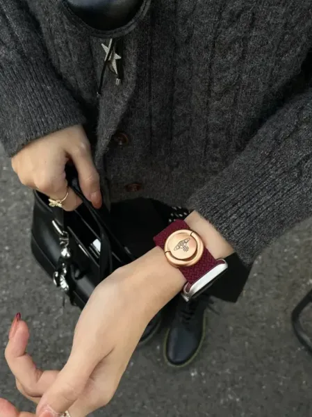 Vivienne Westwood x Apple Watch Band Burgundy Smartwatch - 11