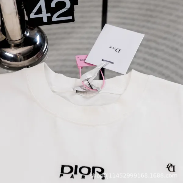 Dior Oblique Logo Print Black T-Shirt - 11
