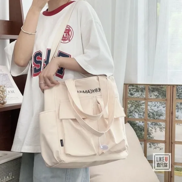 Design MADEBYCAMIER Utility Tote Bag in Dusty Blue Tote Bag - 30