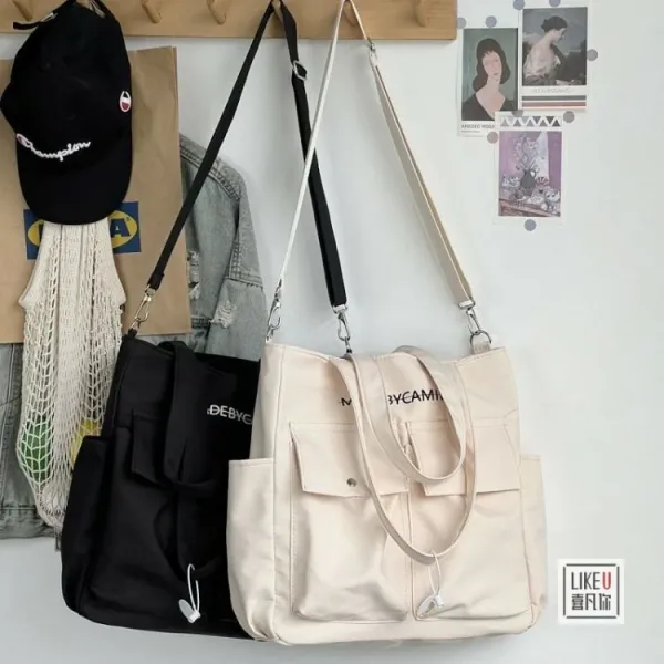 Design MADEBYCAMIER Utility Tote Bag in Dusty Blue Tote Bag - 50