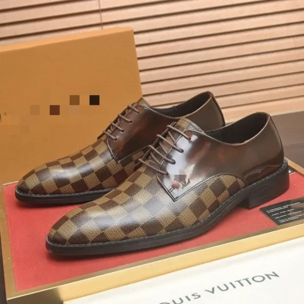 Louis Vuitton Oxford Shoes Brown Leather - 10