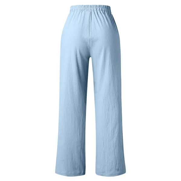 Design Wide-Leg Cropped Pants Red - 19