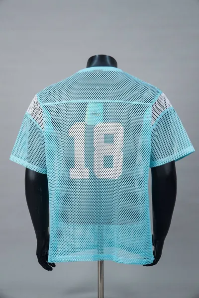 Corteiz Mesh Jersey Yellow Black Tops - 19